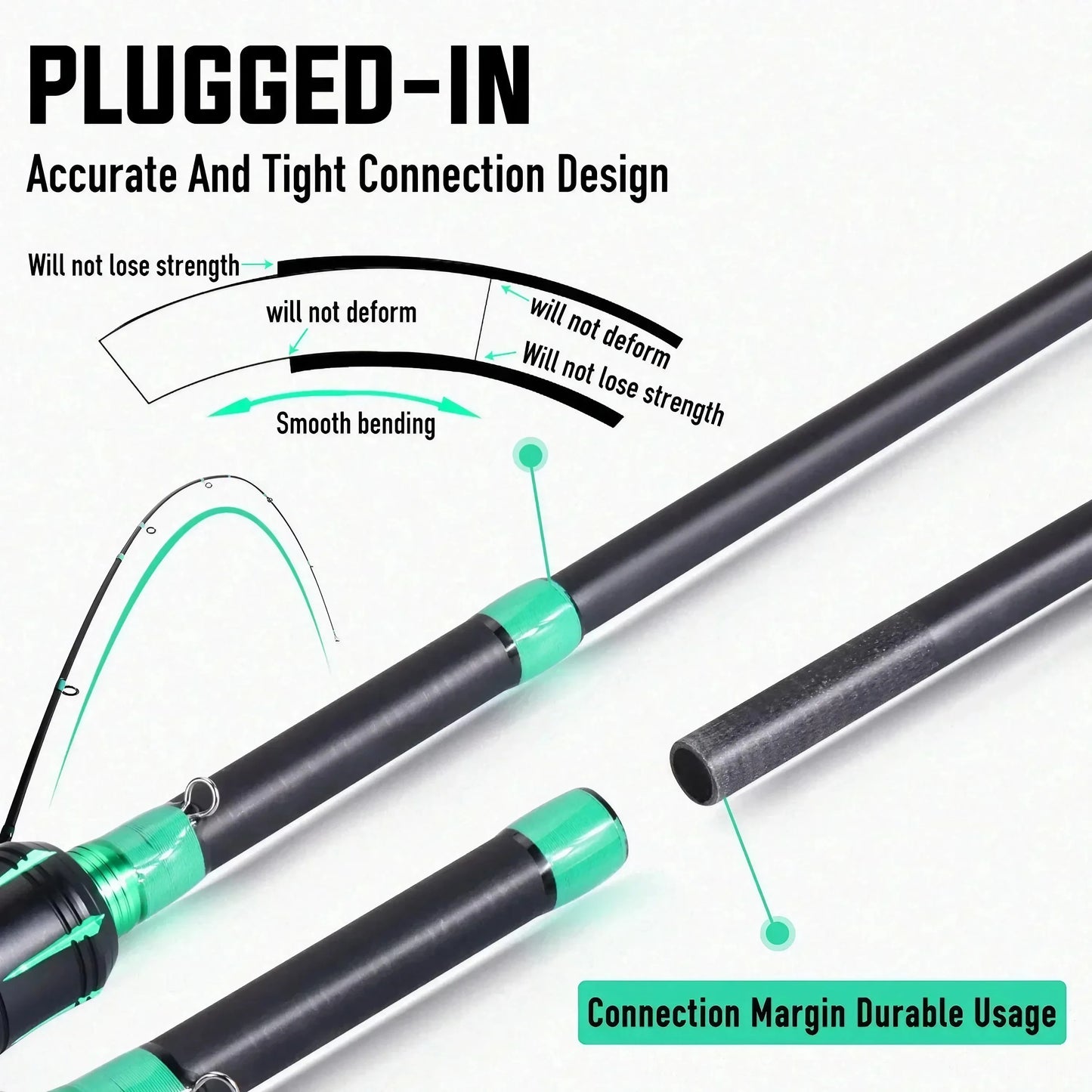 1pc 180cm/70.86" Carbon Fiber Fishing Rod - Medium-Fast Action Lightweight Bait Rod with Comfort Grip & Smooth Casting