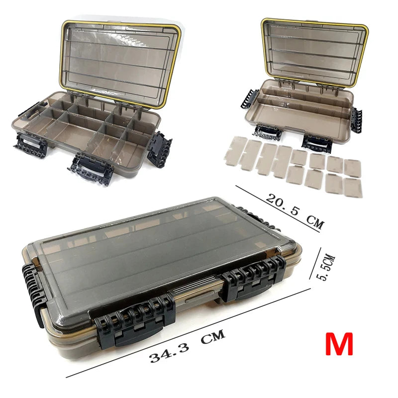 JSFUN Tackle Box Waterproof Fishing Gear Storage Case
