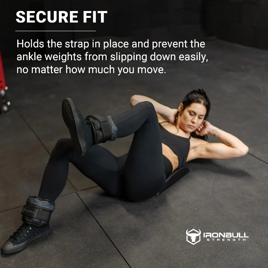 Adjustable Ankle Weights (10lbs/Pair) - Weighted Ankle Weight for Walking, Gym and Exercise - 2, 4, 6, 8, 10 LB Leg Weight Set w