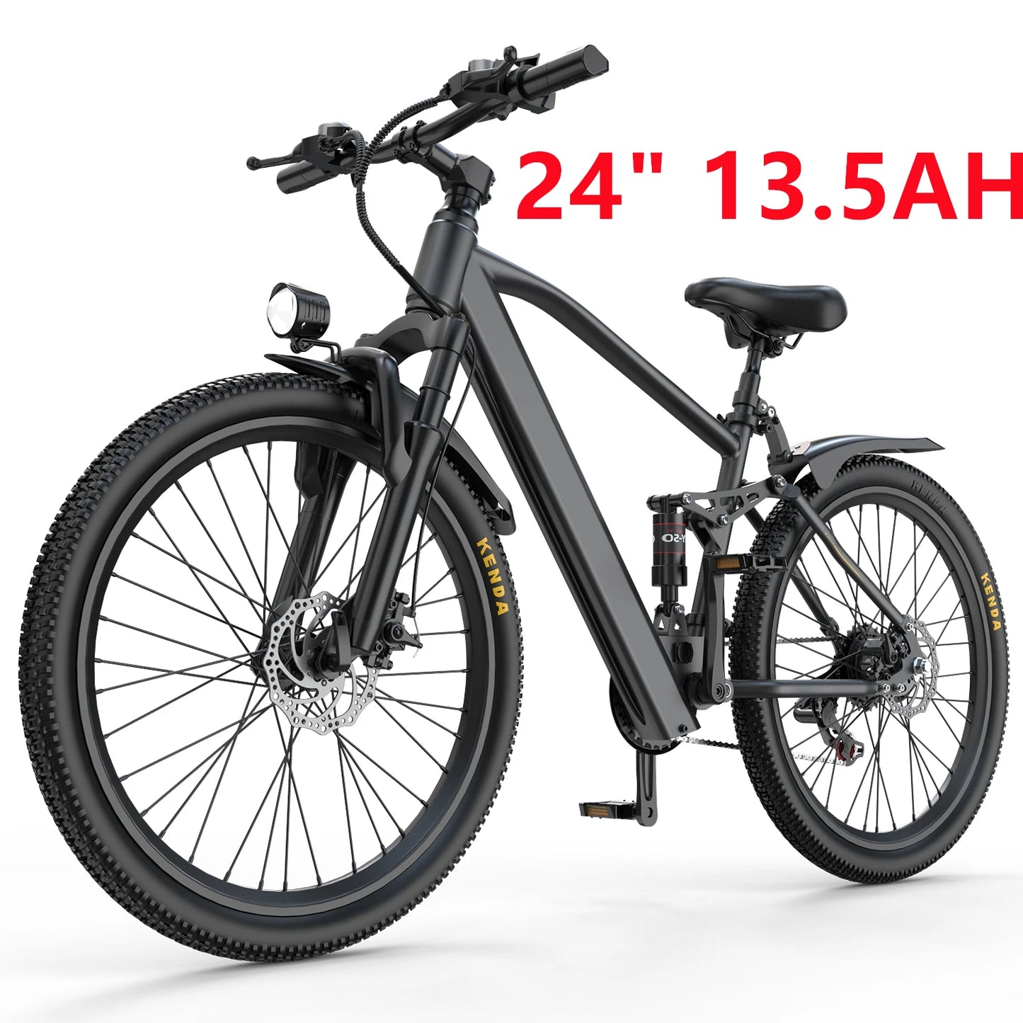 26" 24" Electric Motorcycles E Bike For Adults, 650W Peak Motor Ebike 25Mph 35Miles 10.4AH 13.5AH Electric Mountain Bicycle