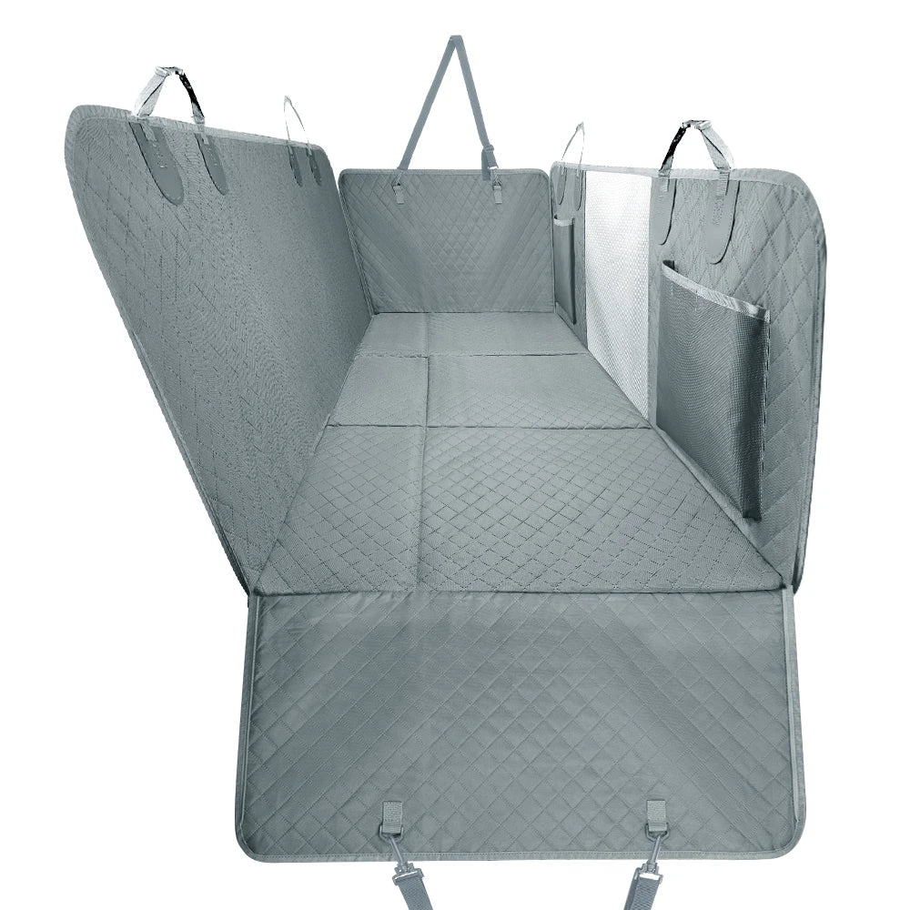 Dog Car Back Seat Extender Pet Backseat Cover Protector Hammock Carrier Mat Waterproof Seat Safety Cover Hard Bottom for Dogs