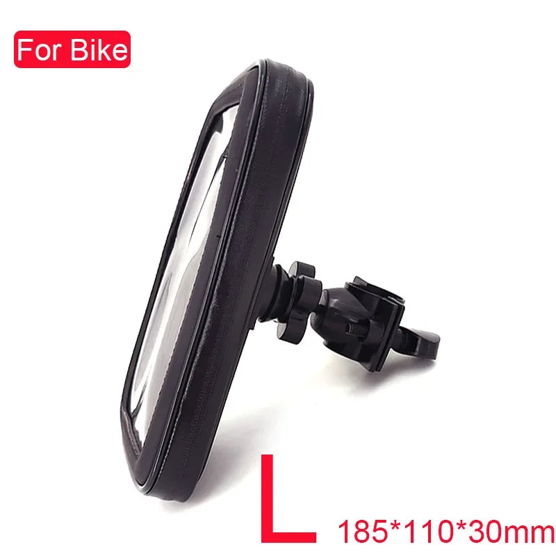 Motorcycle Phone Holder Support Moto Bicycle Waterproof Case Handlebar Stand Case Mount Waterproof Scooter Motorbike Phone Bag