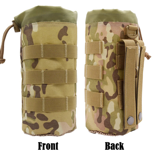 Tactical Molle Water Bottle Bag Pouch Holder Outdoor Travel Camping Hiking Cycling Fishing Hunting Water Bottle Carrier