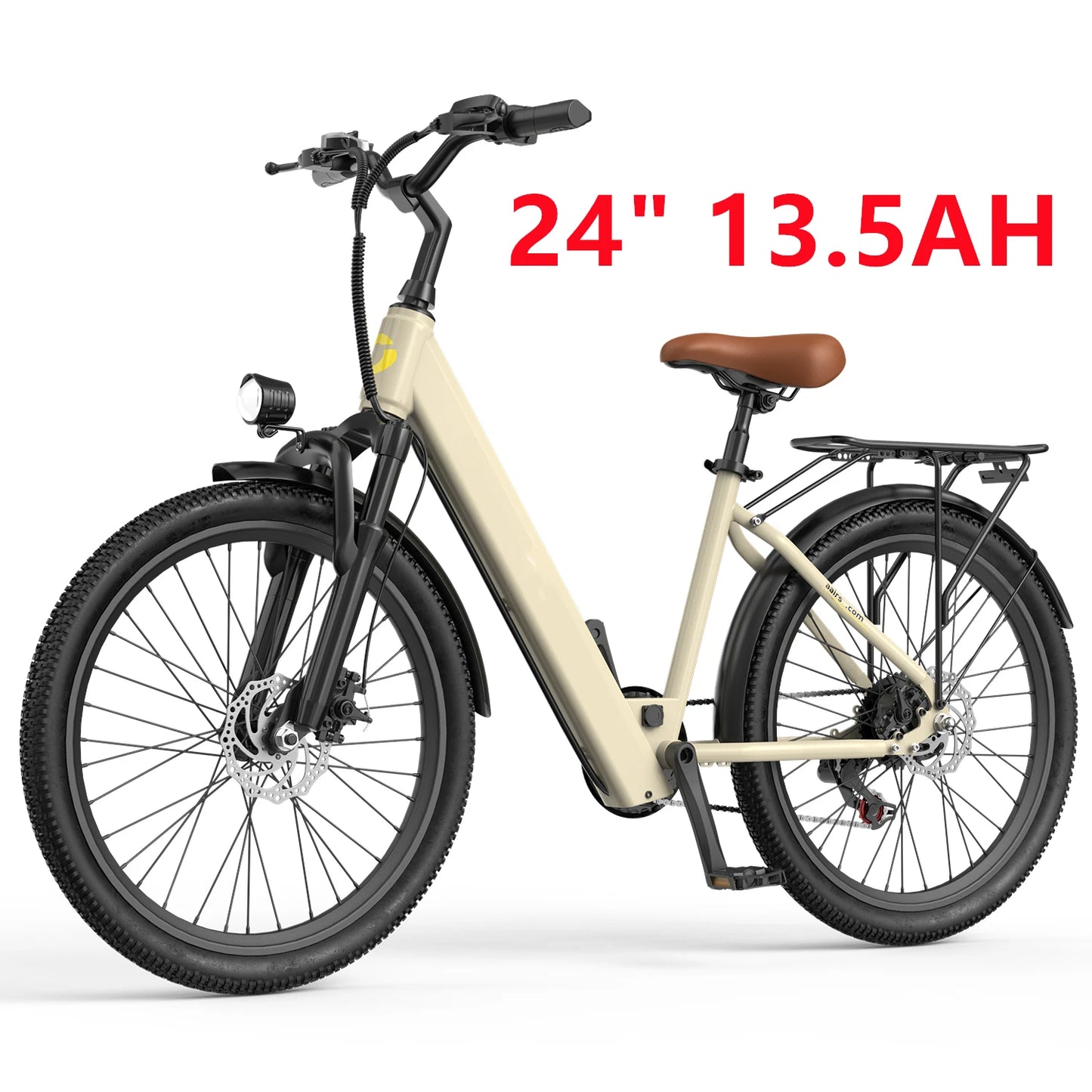 24" Electric Motorcycles Mountain E Bike for Adults, 650W Peak Motor Ebike 25Mph 35Miles 13.5AH Adults Electric Bicycle