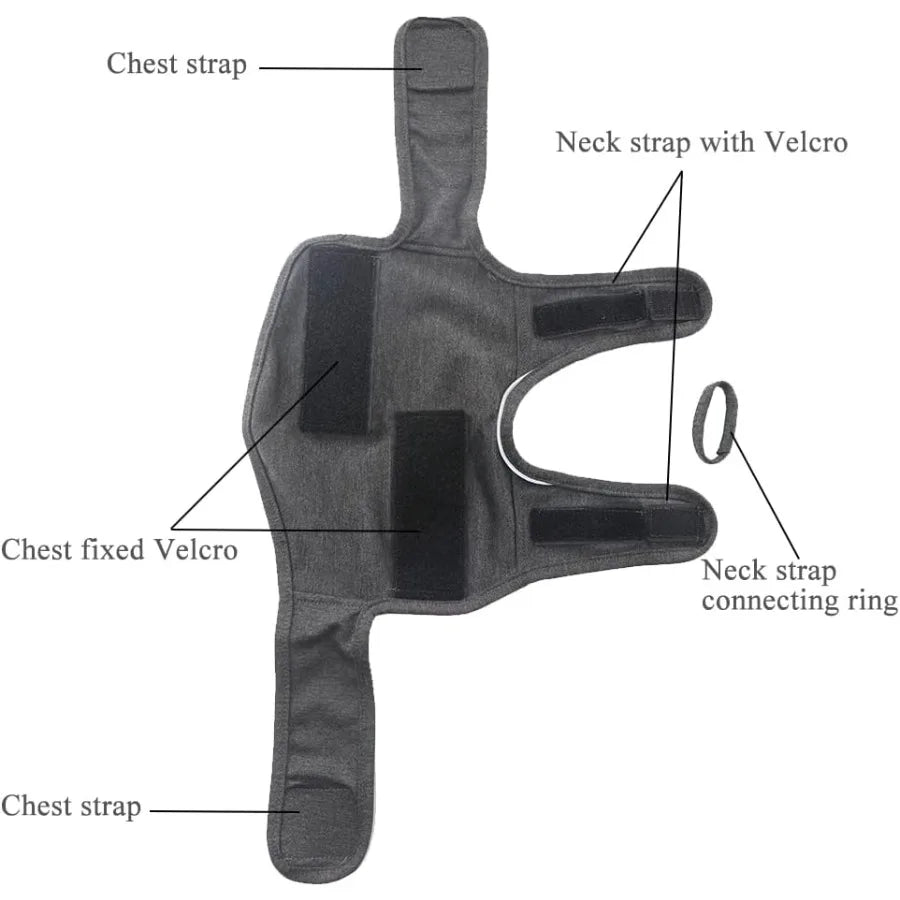 Adjustable Anxiety Relief Shirt for Dogs Calming Vest Wrap Suitable for Fireworks Thunderstorm Travel and Separation Anxiety De