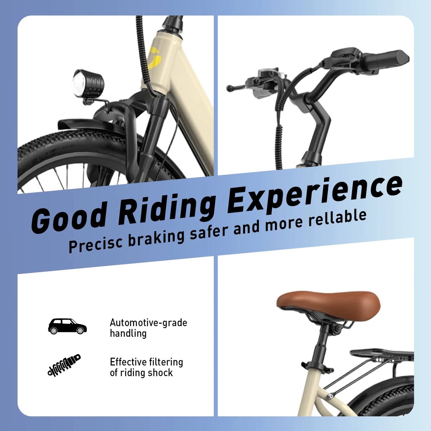 24" Electric Motorcycles Mountain E Bike for Adults, 650W Peak Motor Ebike 25Mph 35Miles 13.5AH Adults Electric Bicycle