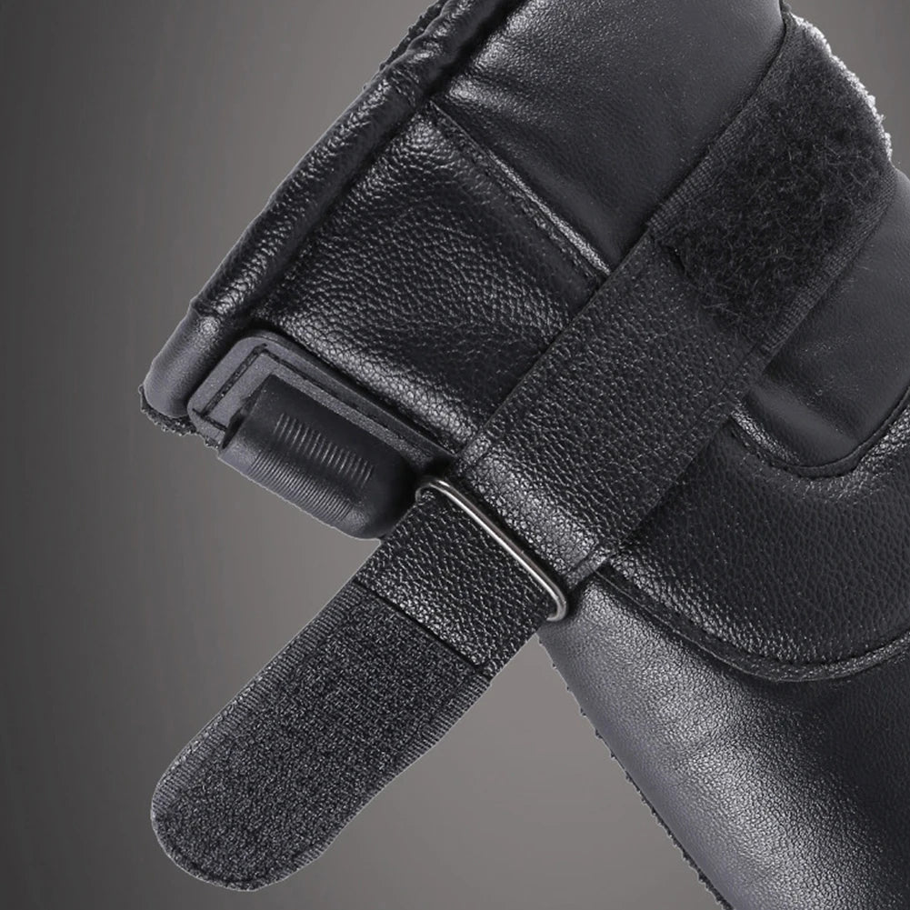 USB Winter Electric Warming Gloves Soft Thermal Heated Gloves Hand Warmers Winter Outdoor Warm Gloves for Fishing Riding Cycling