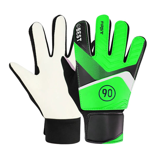 1 Pair Latex PU Breathable Goalkeeper Gloves Football Finger Protection Gloves