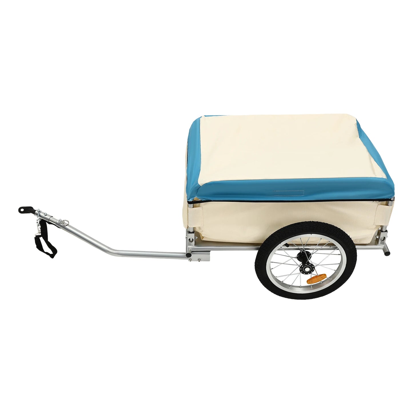 Bicycle Trailer 50Kg Load Transport Trailer Multiple Whales Aluminum Utility Cargo Bike Trailer