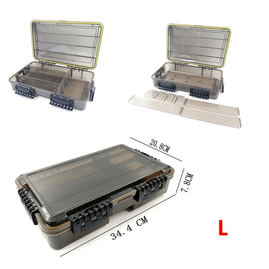 JSFUN Tackle Box Waterproof Fishing Gear Storage Case