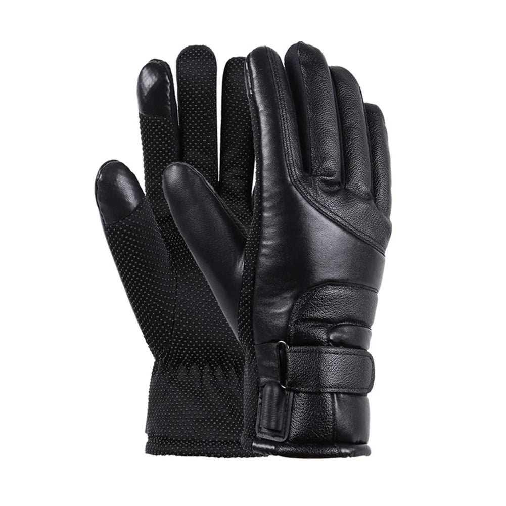 USB Winter Electric Warming Gloves Soft Thermal Heated Gloves Hand Warmers Winter Outdoor Warm Gloves for Fishing Riding Cycling