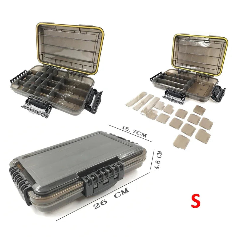 JSFUN Tackle Box Waterproof Fishing Gear Storage Case