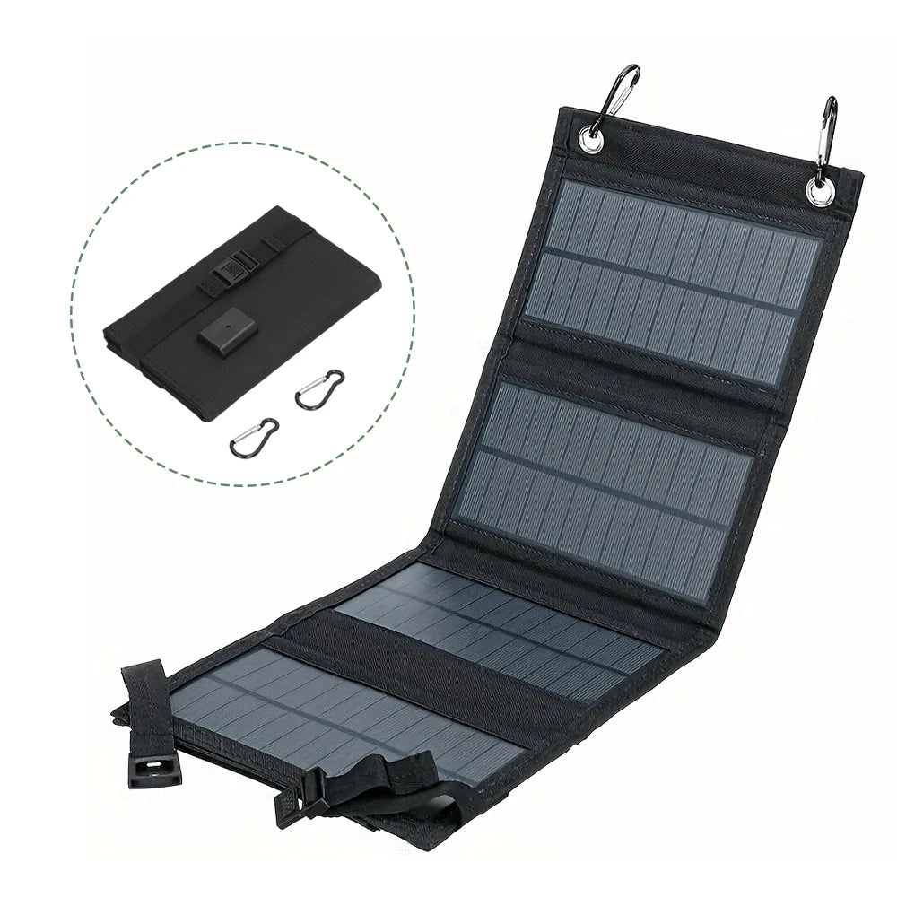 Foldable Solar Panel 40W Portable Solar Panels Charger USB 5V DC Full Time Power Solar Panel Mobile Power Supply