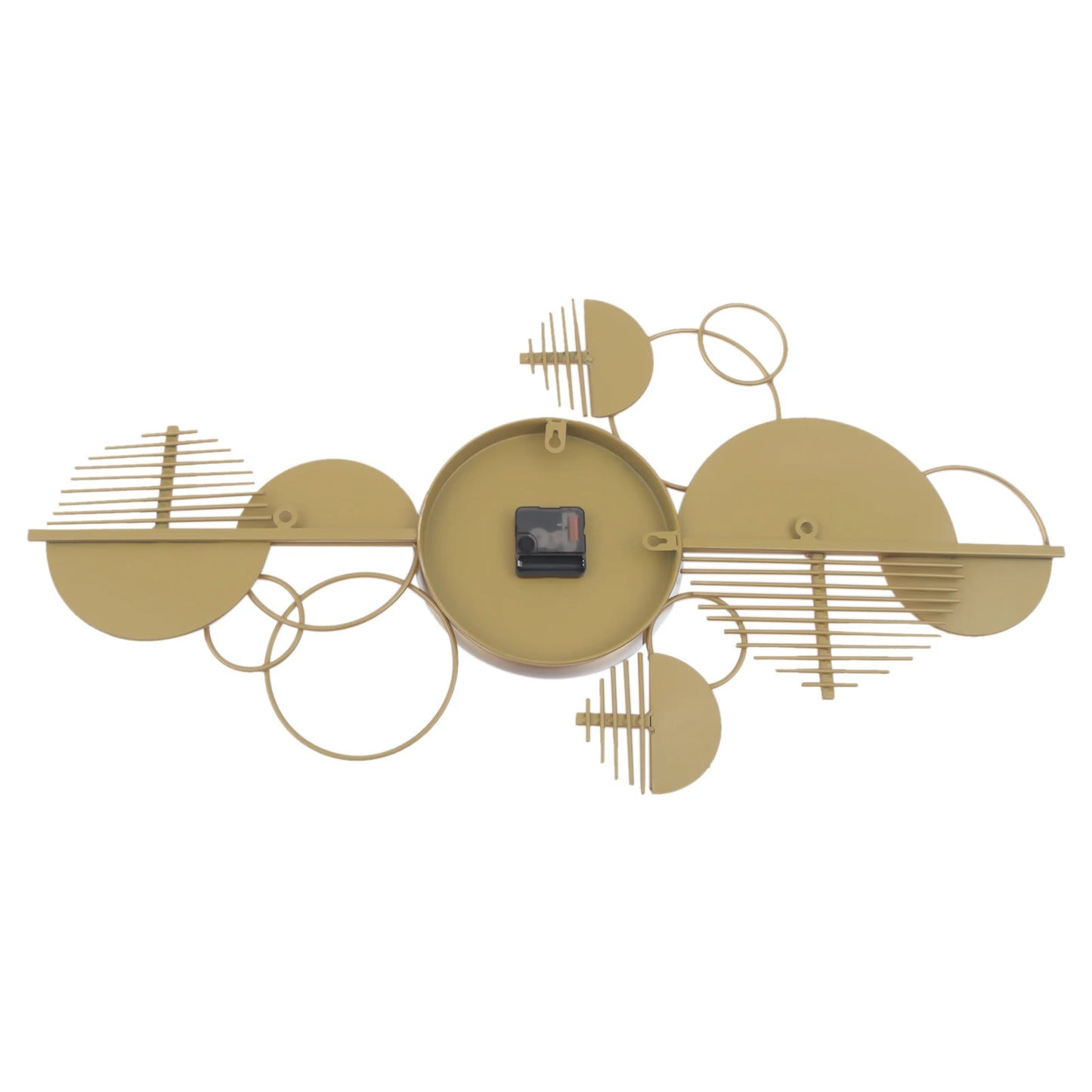 Wall Clock Modern Metal Silent Battery-Operated Minimalist Decor