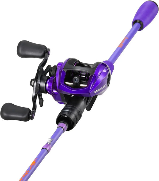 Baitcast Reel And Fishing Rod Combo For Freshwater Angling