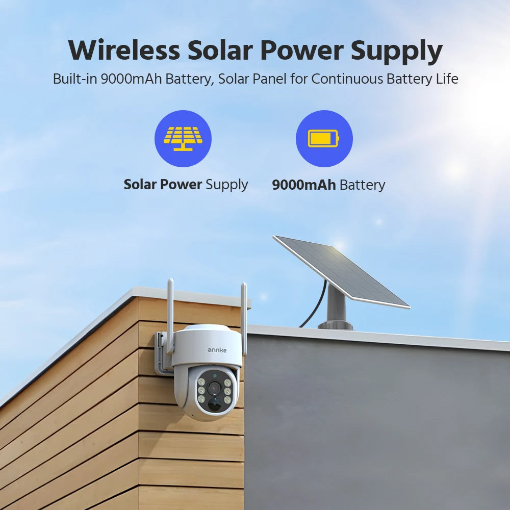 Annke Solar Wireless Camera System With 4MP Resolution