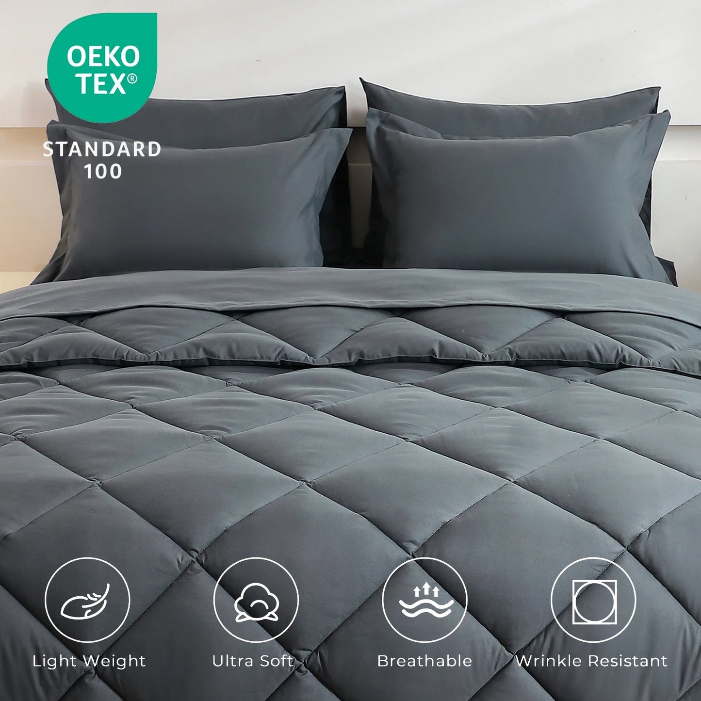 5pcs/7pcs Twin Full Queen King Bedding Sets Home Decor Comforter Flat Sheet Fitted Sheet Pillowcases Sleeping Sets