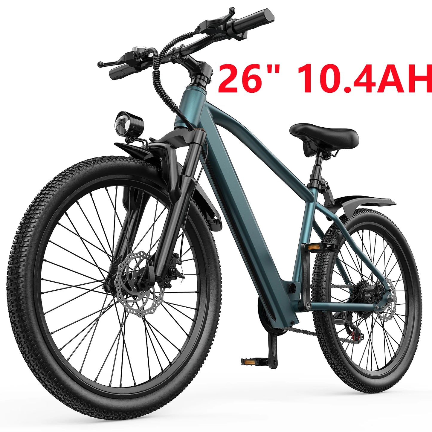 26" 24" Electric Motorcycles E Bike For Adults, 650W Peak Motor Ebike 25Mph 35Miles 10.4AH 13.5AH Electric Mountain Bicycle