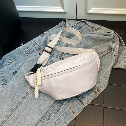 Fashion Nylon Fanny Pack Crossbody Bag Waist Bag Shoulder Bag Women's Casual Sling Purse For Outdoor Sports Sport Bags