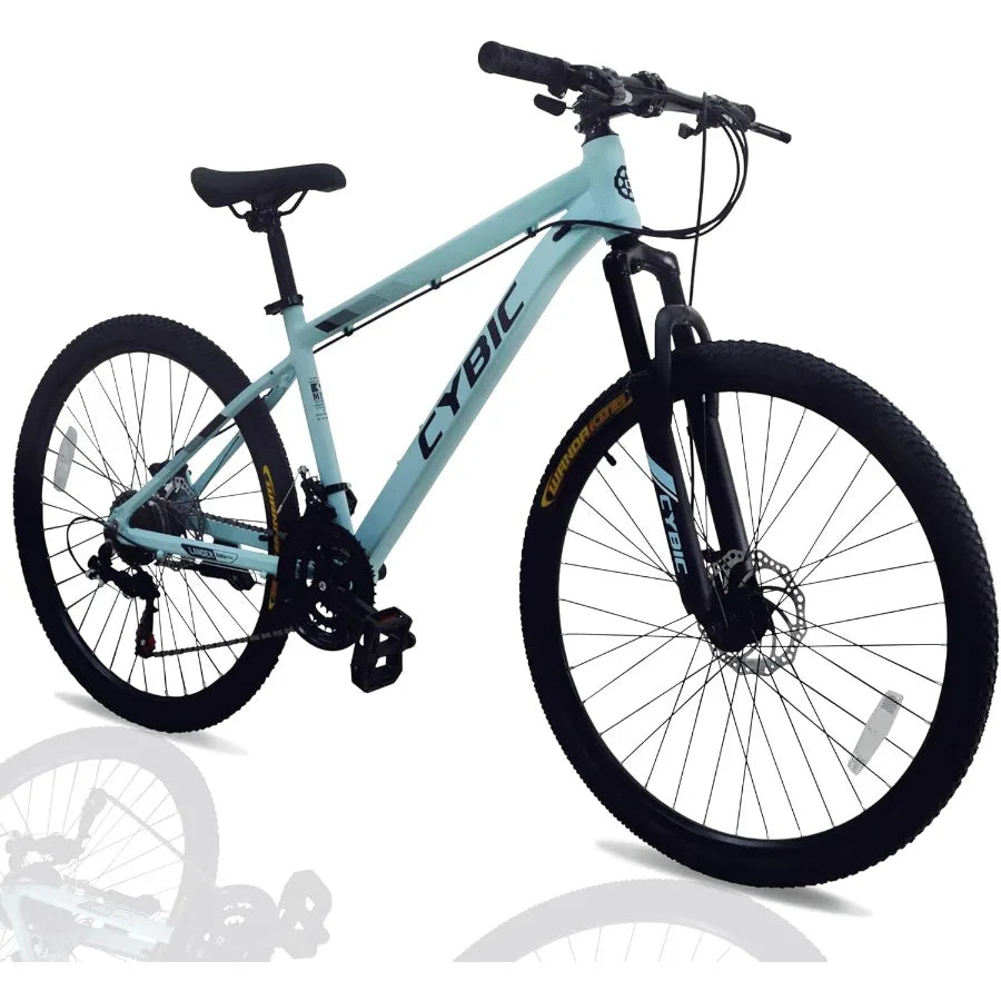 Mountain Bike 24 26in 21Speed Disc Front Suspension Mountain Bike Youth Adult Mens Womens Commuter City Snow Bicycles
