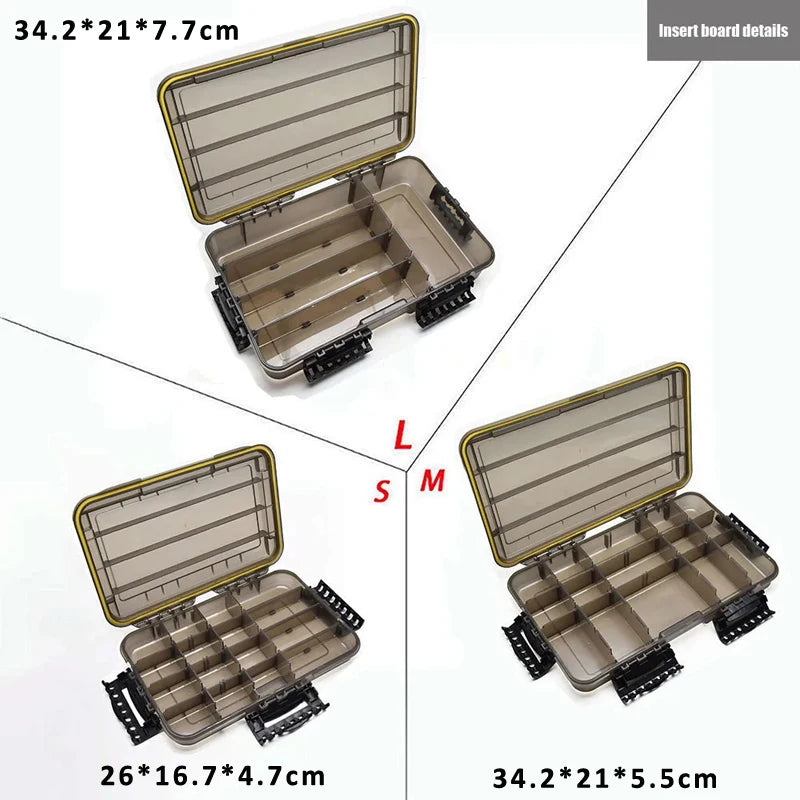 JSFUN Tackle Box Waterproof Fishing Gear Storage Case