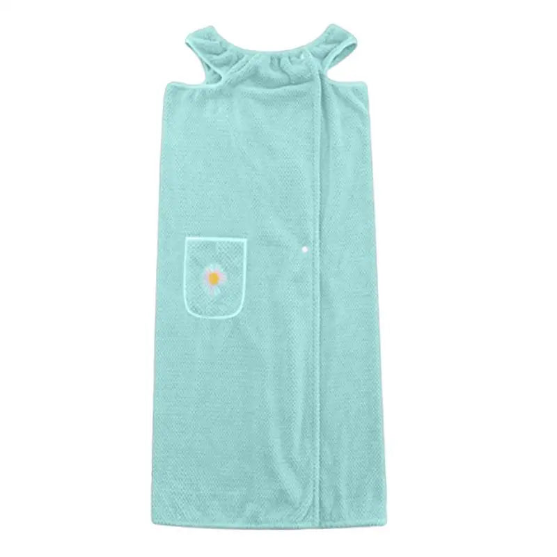 Towel Robe For Women After Shower Shower Absorbent Bath Wrap Body Towel Quick Dry Coral Fleece Bathrobe With Pocket For Home Spa