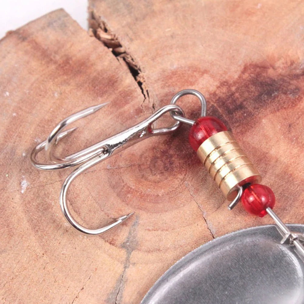 MOJOYCE Metal Spoon Spinner Fishing Lure With Crankbait Style