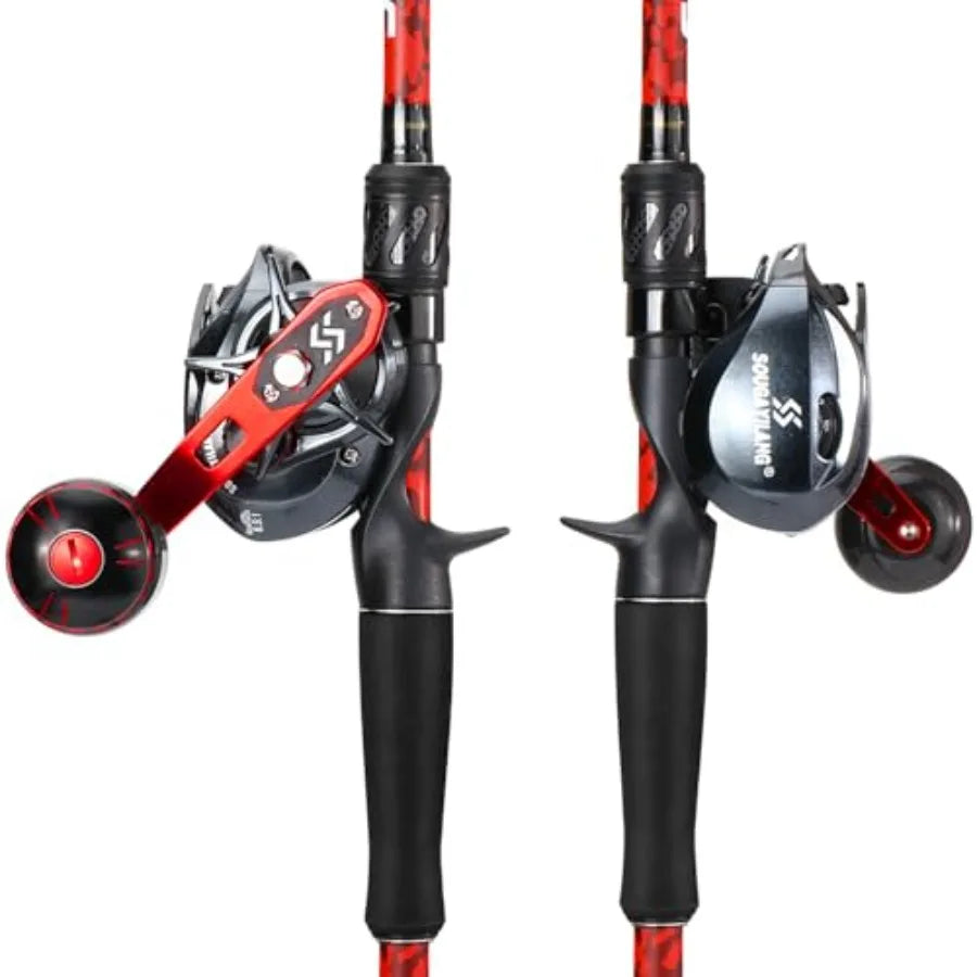 Fishing Rod Two-Piece With Casting Reel