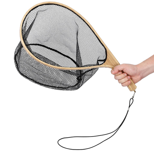 TWISTER.CK Fly Fishing Landing Net Curved Handle Ergonomic