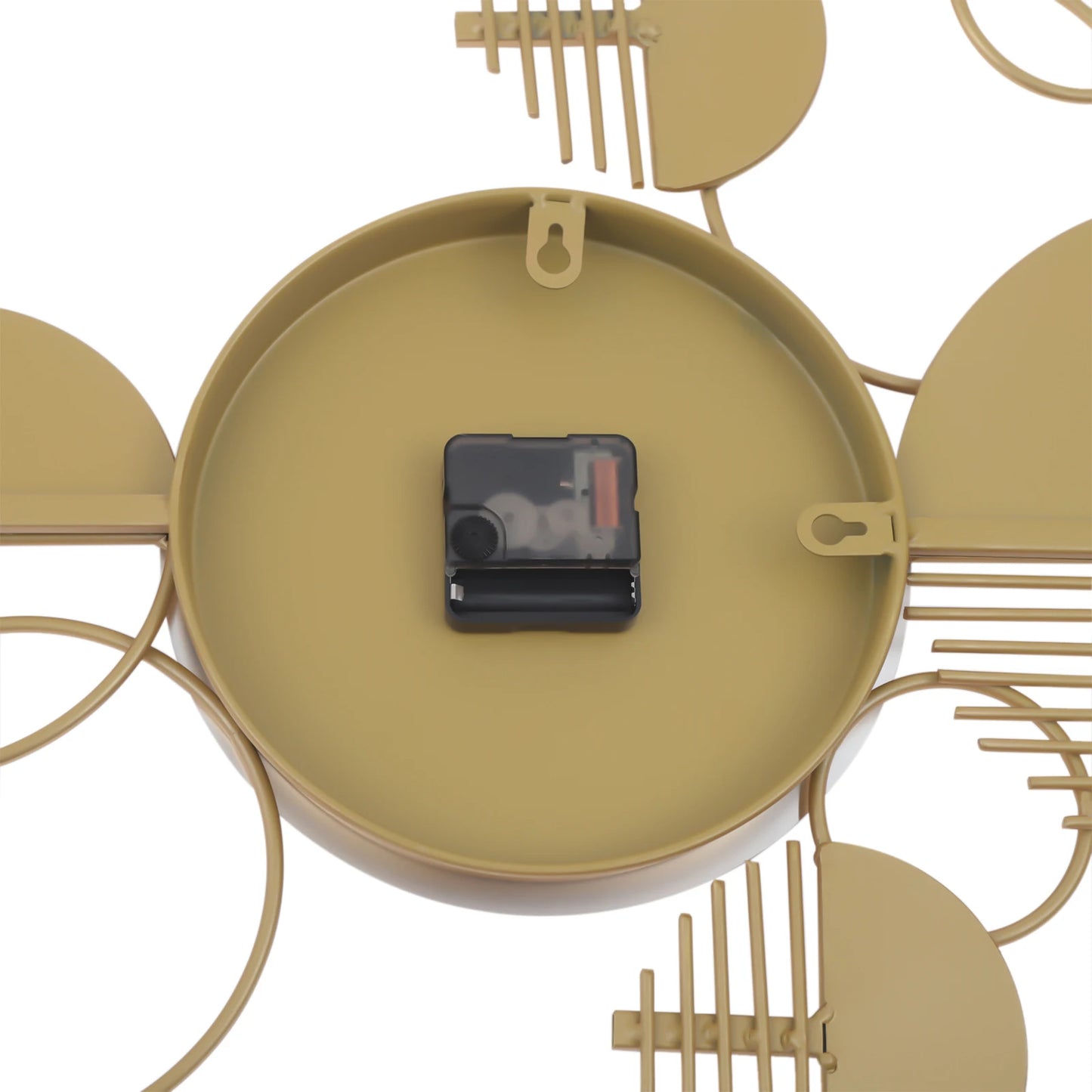 Wall Clock Modern Metal Silent Battery-Operated Minimalist Decor