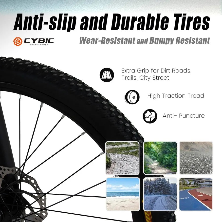 Mountain Bike 24 26in 21Speed Disc Front Suspension Mountain Bike Youth Adult Mens Womens Commuter City Snow Bicycles