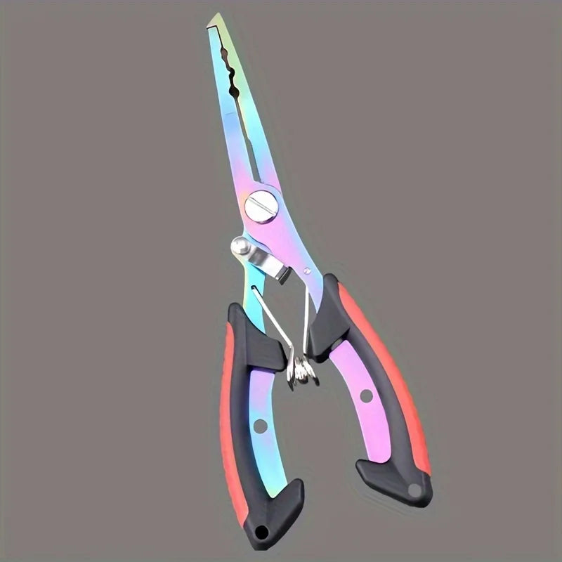 1pc Multi-functional Fishing Pliers, Stainless Steel Line Cutter, Portable Split Ring Opener, Fishing Tool