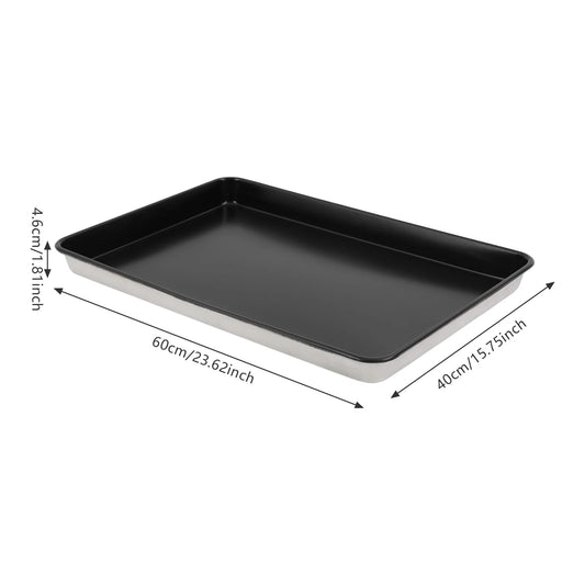 Bakeware Cookie Pan, Kitchen Oven Baking Pan, Baking Pan, Non-Stick Baking Pan 23.6x15.7in Rectangular Oven Tray