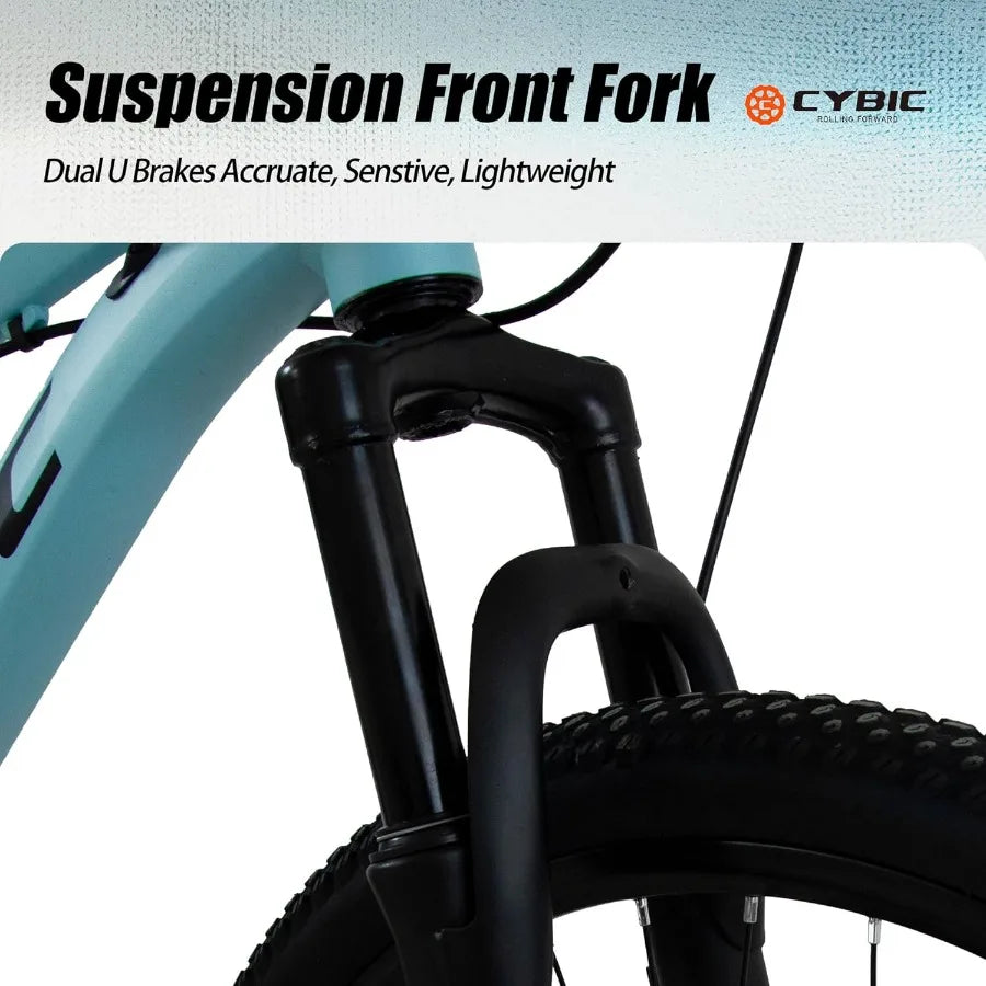 Mountain Bike 24 26in 21Speed Disc Front Suspension Mountain Bike Youth Adult Mens Womens Commuter City Snow Bicycles