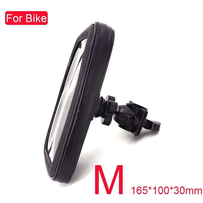 Motorcycle Phone Holder Support Moto Bicycle Waterproof Case Handlebar Stand Case Mount Waterproof Scooter Motorbike Phone Bag