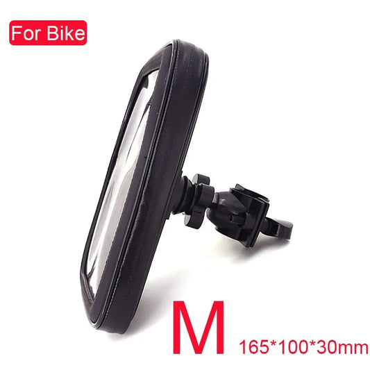 Motorcycle Phone Holder Support Moto Bicycle Waterproof Case Handlebar Stand Case Mount Waterproof Scooter Motorbike Phone Bag