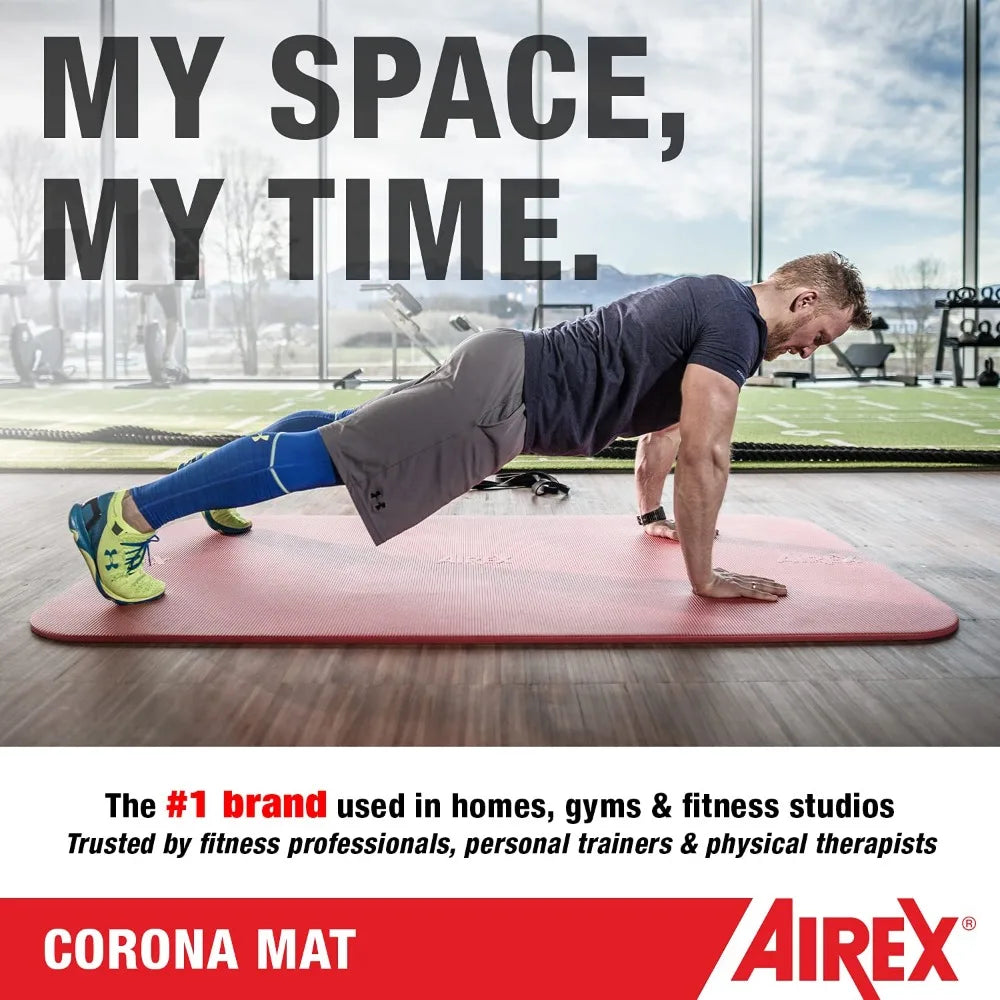 AIREX Corona 200 Premium Exercise Mat for Yoga, Physical Therapy, Rehabilitation, Balance & Stability Exercises, Pilates, Aerobi