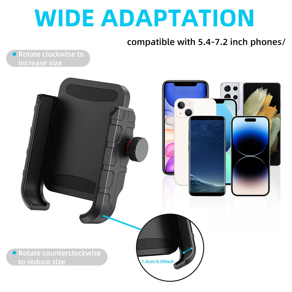 Bicycle E Scooter Mobile Phone Holder Handlebar[Quick Installation] Universal Mobile Phone Holder Bicycle Handlebar for iPhone
