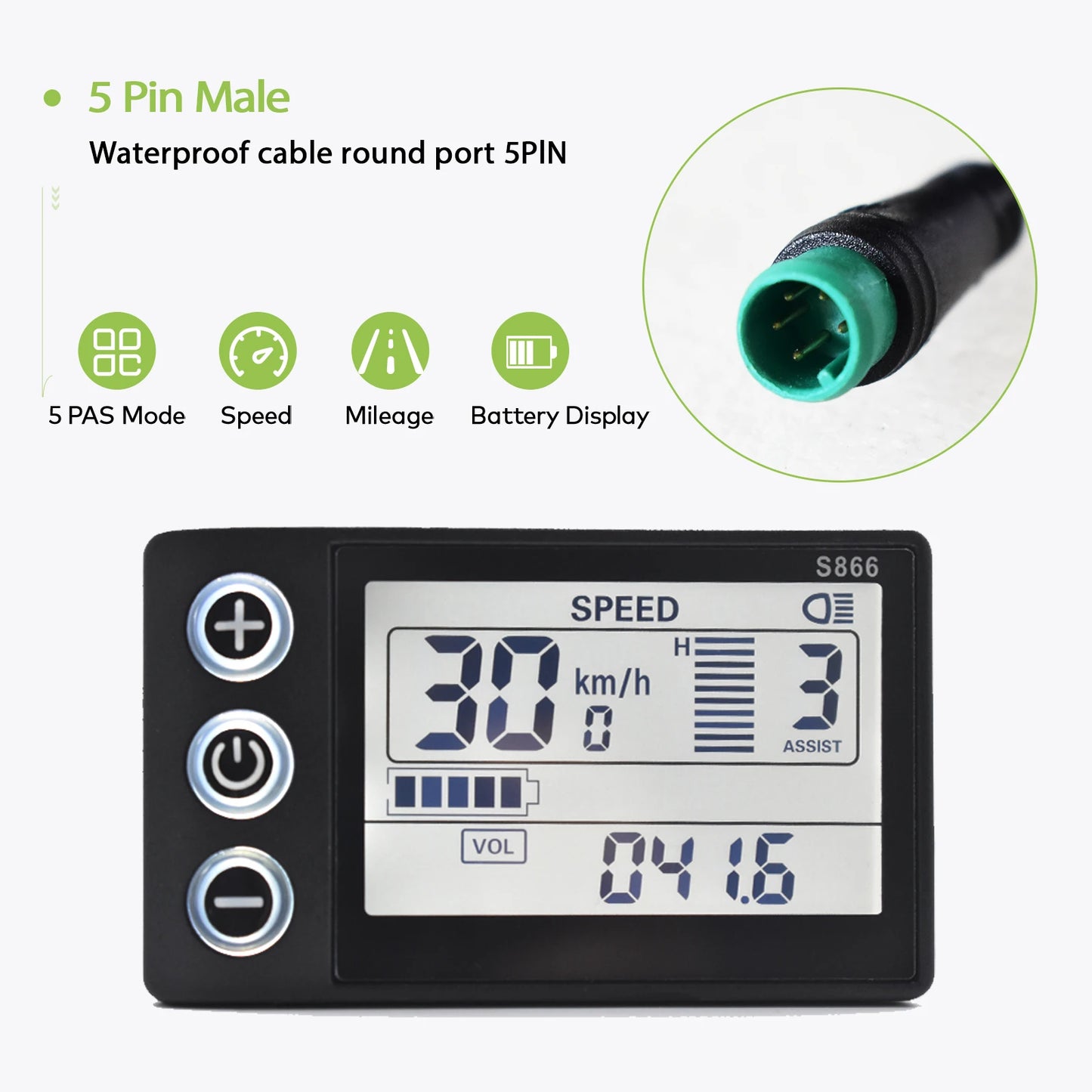 [Haytrix-US] Ordinateur De Vlo Avec Fil Scooter Accessories Electric Scooter Bike Computer Lcd Screen Bike Bicycle Speedomet