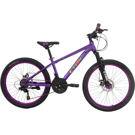 Mountain Bike 24 26in 21Speed Disc Front Suspension Mountain Bike Youth Adult Mens Womens Commuter City Snow Bicycles