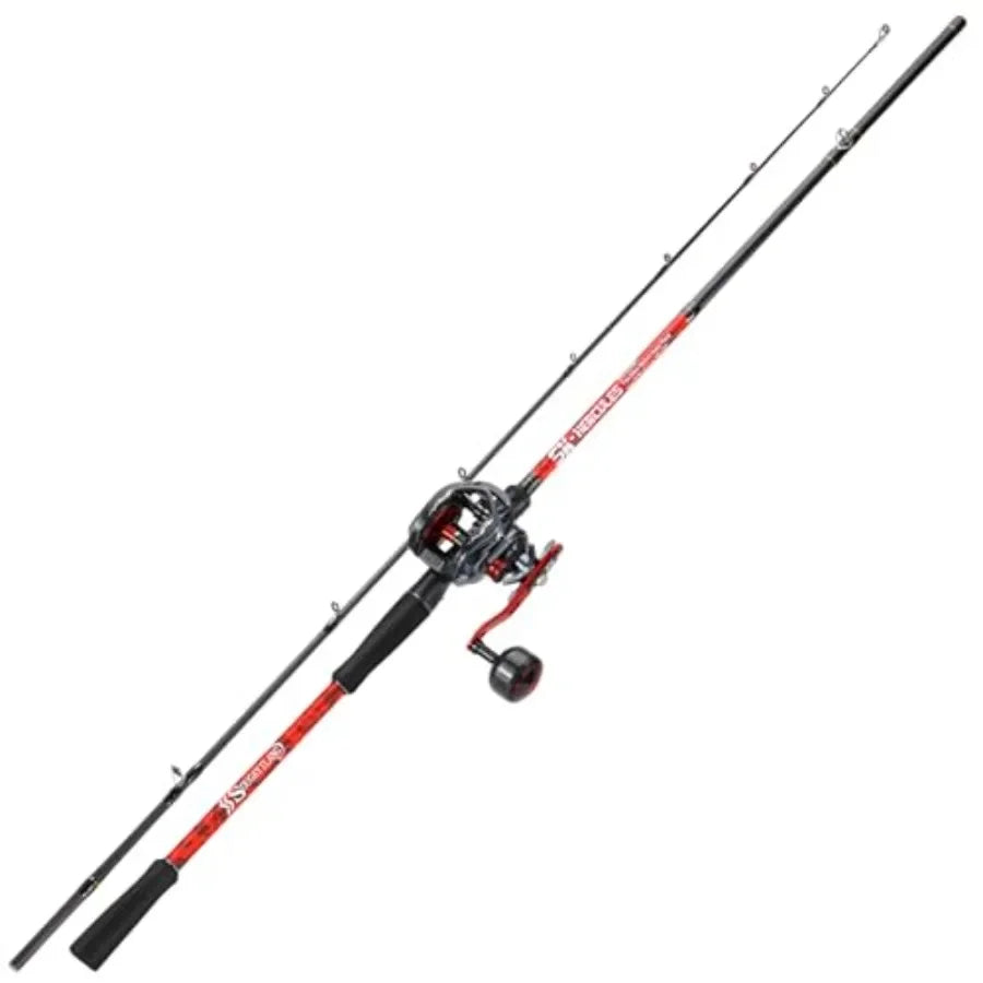 Fishing Rod Two-Piece With Casting Reel