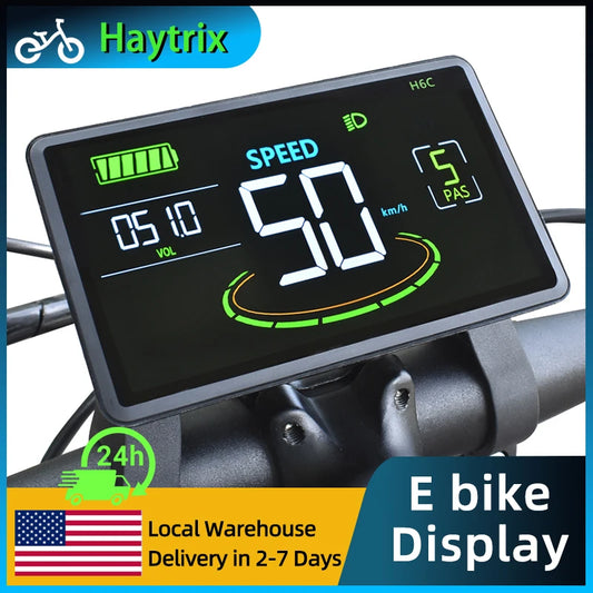 [Haytrix-US] Electric Scooter Bike Computer Scooter Accessories Bicycle Display Lcd Screen Bike Bicycle Speedometer