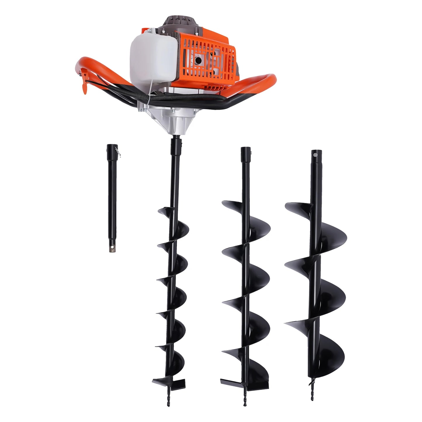 52CC/71CC Gas Powered Post Hole Digger Earth Auger Digging Machine Fence Ground Drill Set