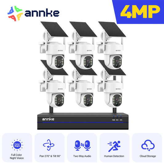 Annke Solar Wireless Camera System With 4MP Resolution