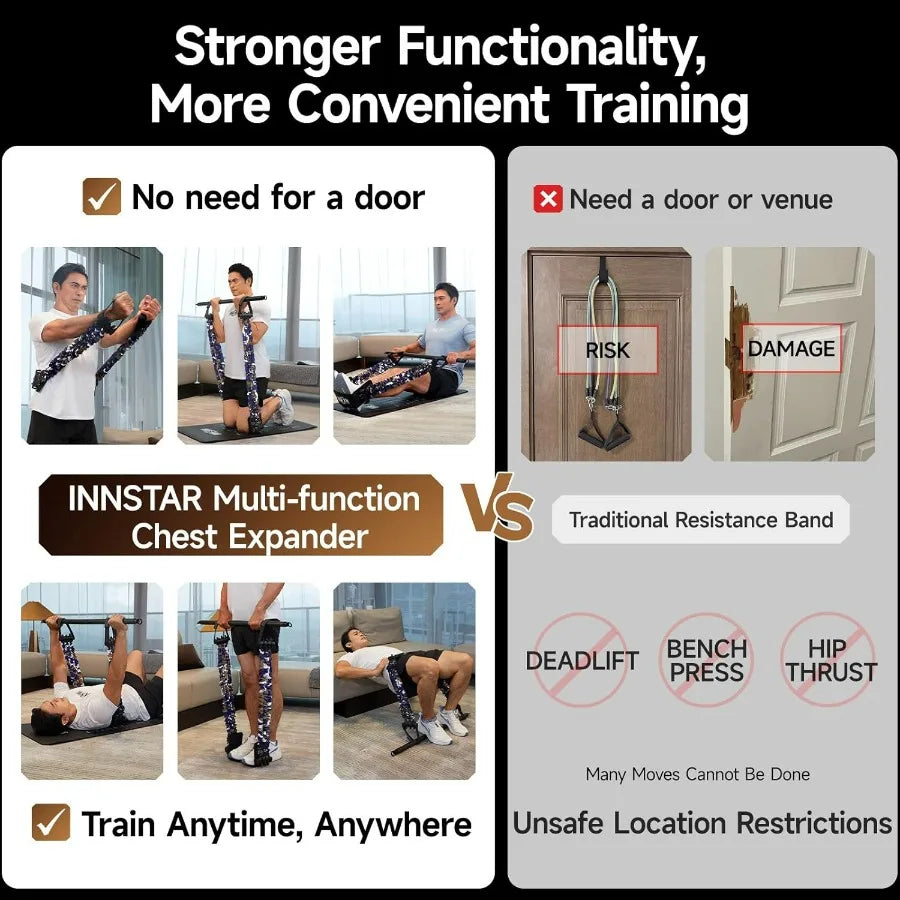 Multi-Function Resistance Bands for Working Out, Push Up Exercise Bands Resistance Bands Set for Bench Press Gym Equipment, Home