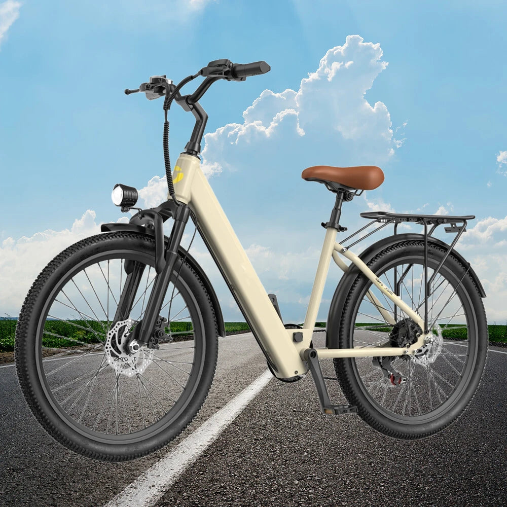 24" Electric Motorcycles Mountain E Bike for Adults, 650W Peak Motor Ebike 25Mph 35Miles 13.5AH Adults Electric Bicycle