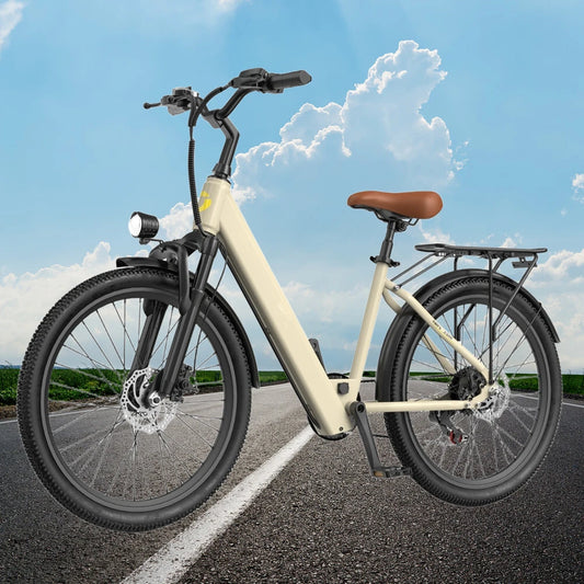 24" Electric Motorcycles Mountain E Bike for Adults, 650W Peak Motor Ebike 25Mph 35Miles 13.5AH Adults Electric Bicycle