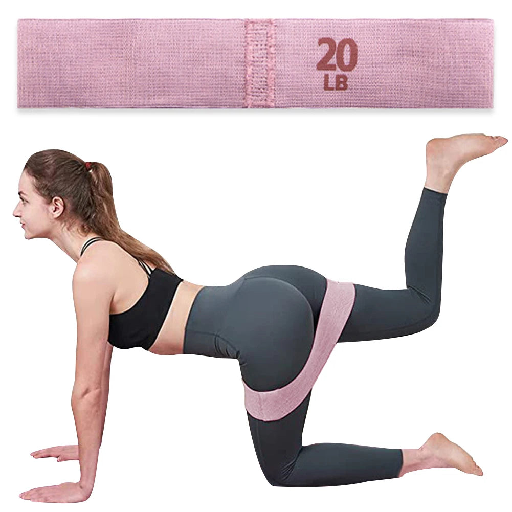 Stretch Fitness Strips Anti-Slip Pilates Hip Circle Portable Glute Thigh Elastic Bands Yoga Gym Equipment