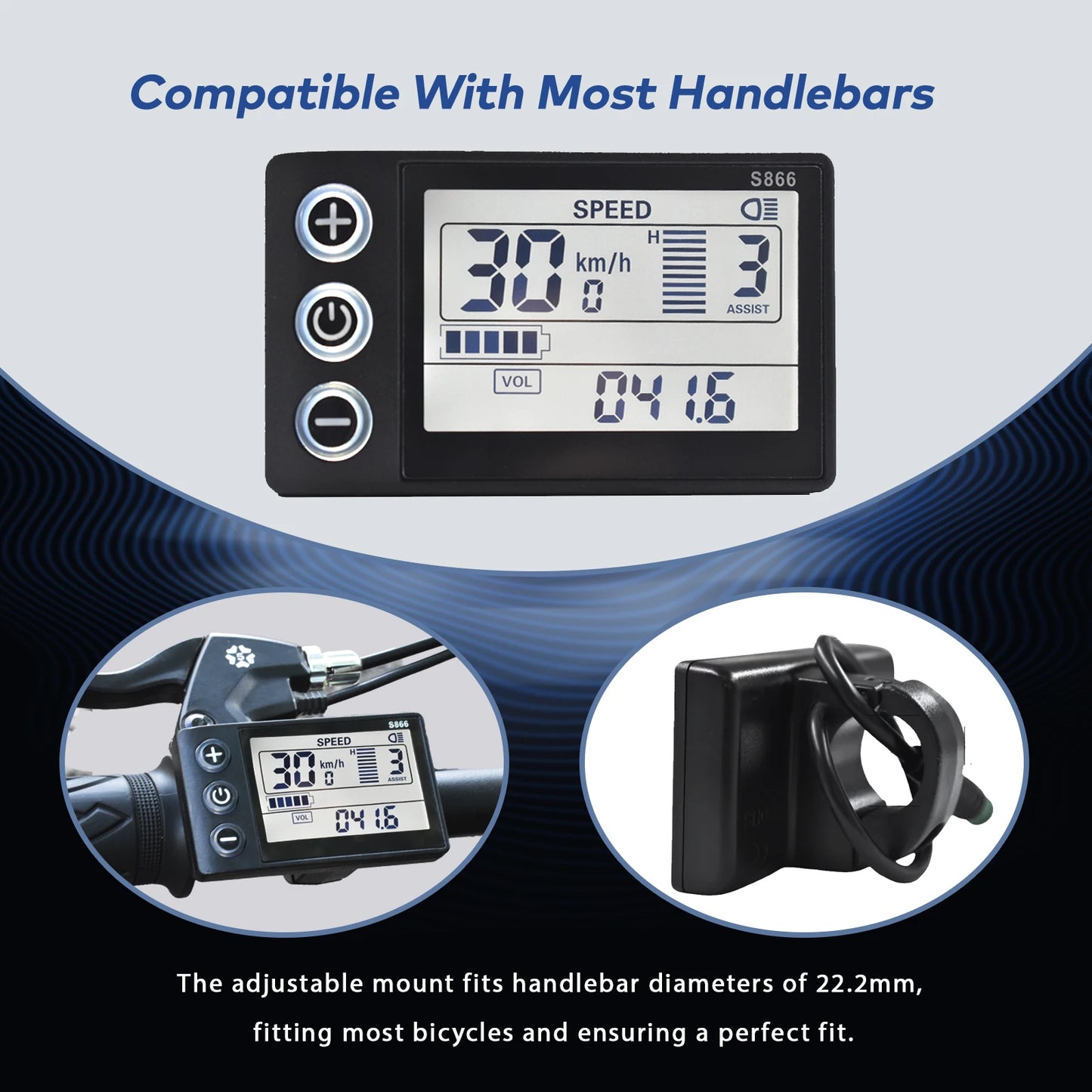 [Haytrix-US] Ordinateur De Vlo Avec Fil Scooter Accessories Electric Scooter Bike Computer Lcd Screen Bike Bicycle Speedomet