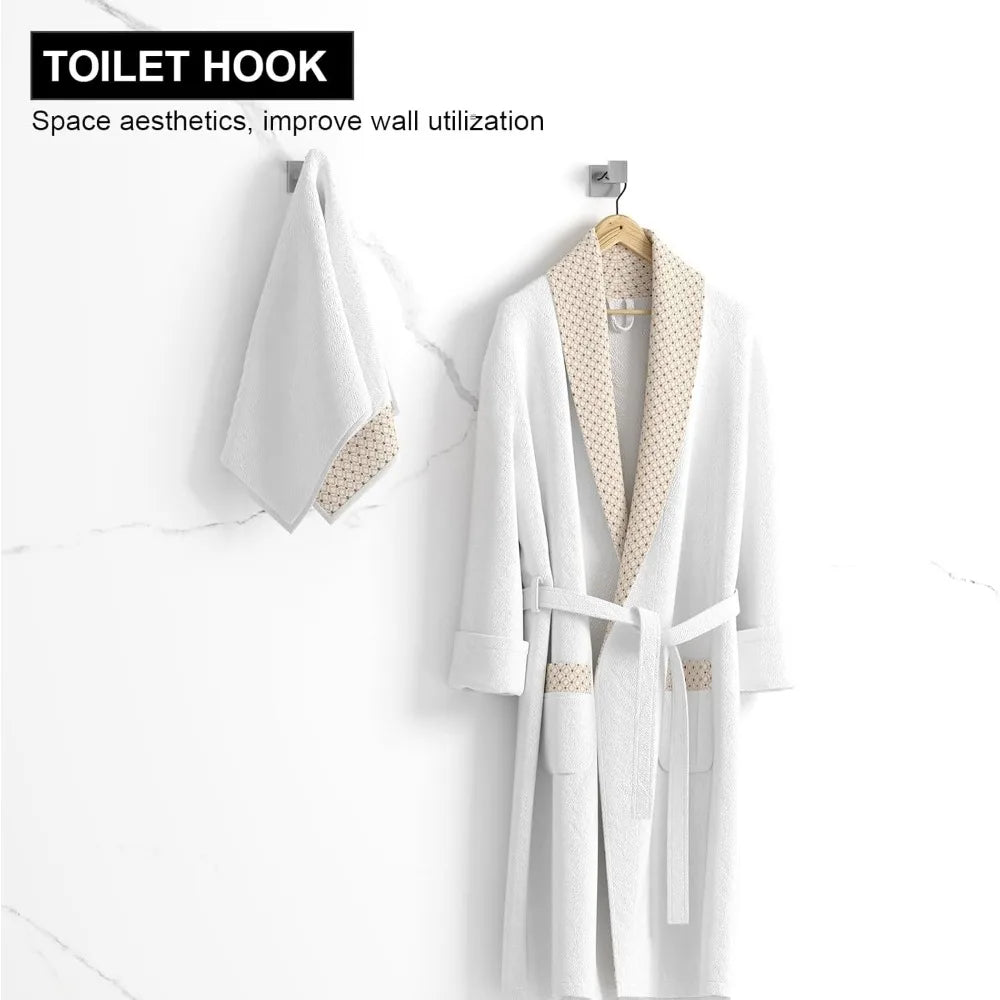 10-Piece Brushed Nickel Bathroom Set, 23.6 Inch Towel Bars, Stainless Steel Wall Mounted Accessories for Easy Installation